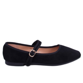 Baleriny w stylu Mary Jane Golins Black czarne