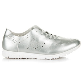 Srebrne Tenisówki szare