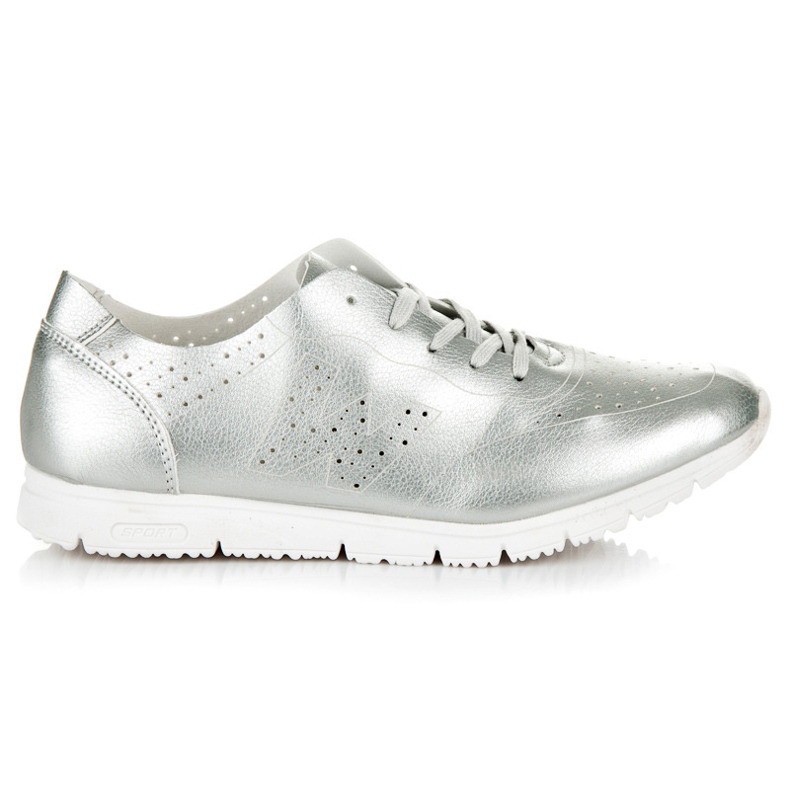 Srebrne Tenisówki szare