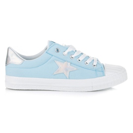 Trampki z hologramem niebieskie