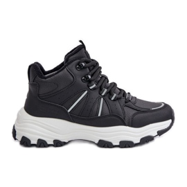 Ocieplane Sneakersy Damskie Big Star OO274A160 Czarne