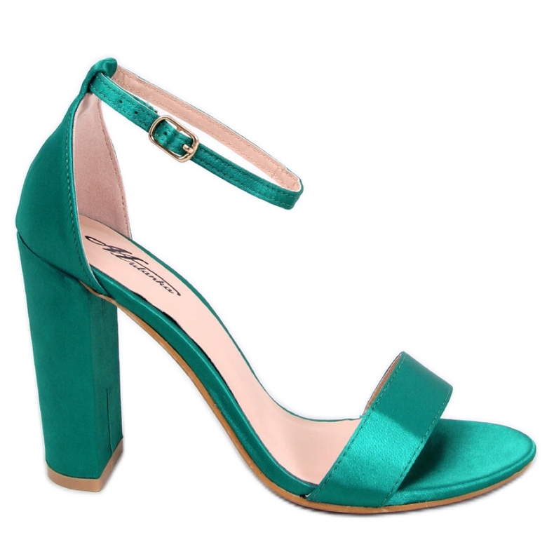 Sandałki na słupku Ranae Green - Inello zielone