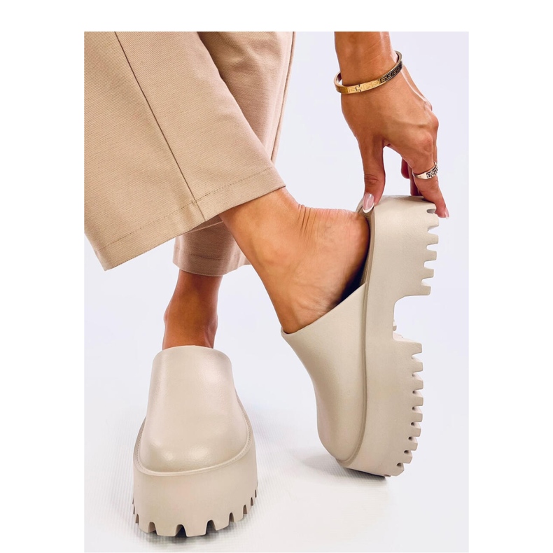 Klapki chodaki piankowe Ernest Khaki - Inello zielone