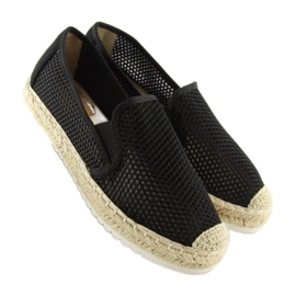 Espadryle Damskie Czarne 6602 Black