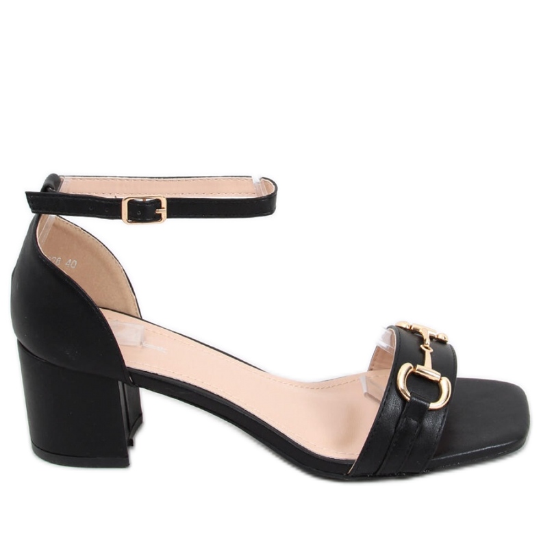 Sandałki na obcasie Black czarne