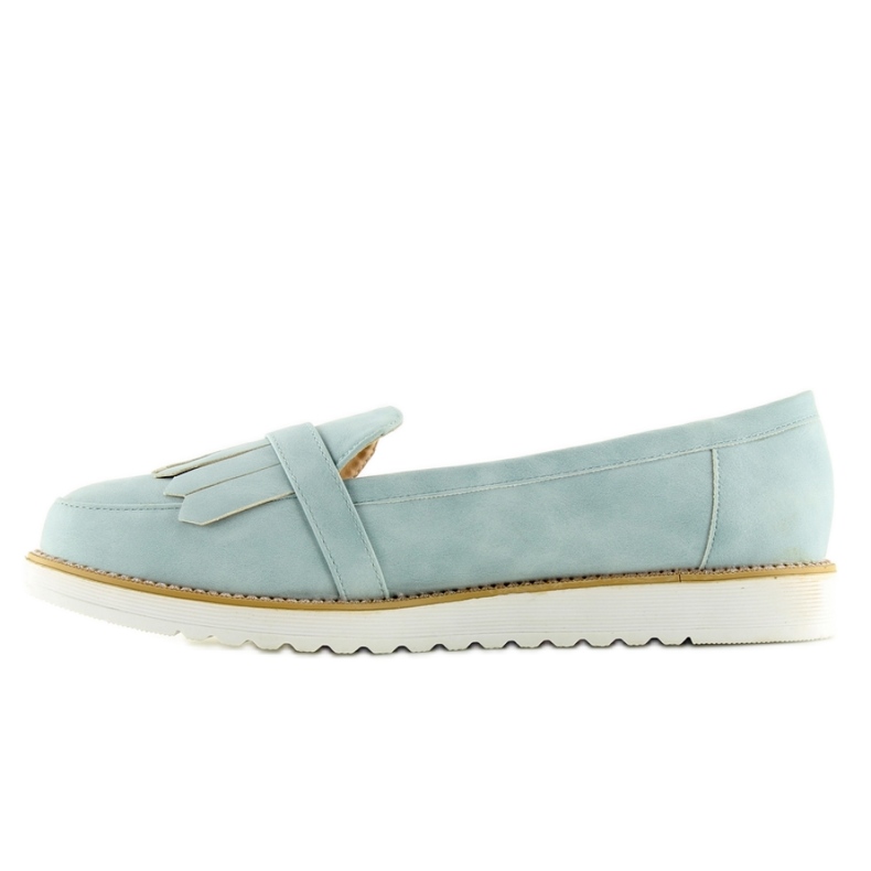 Mokasyny Damskie Niebieskie Blue