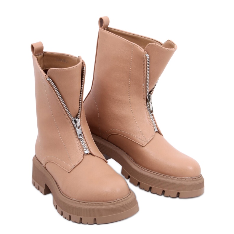 Botki militarne  Camel brązowe