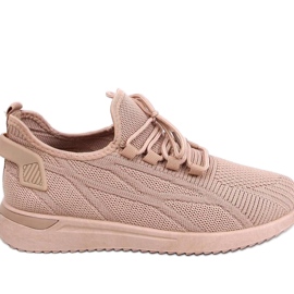 Buty sportowe skarpetkowe  Khaki brązowe