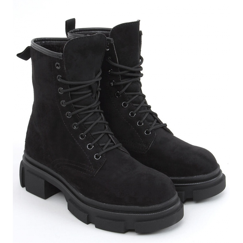 Workery zamszowe Dazy Black - Inello czarne