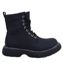 Botki sznurowane Black czarne
