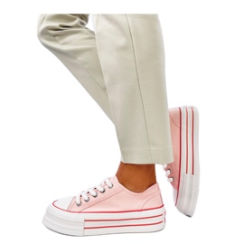 Trampki na podwójnej podeszwie Pink różowe