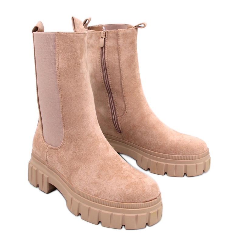 Sztyblety wysokie Khaki beżowy