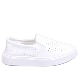 Trampki slip-on ażurowe White białe