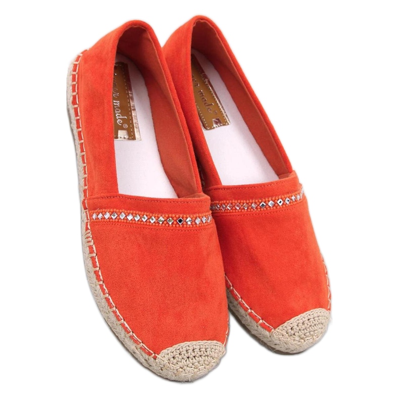 Espadryle damskie  Orange pomarańczowe