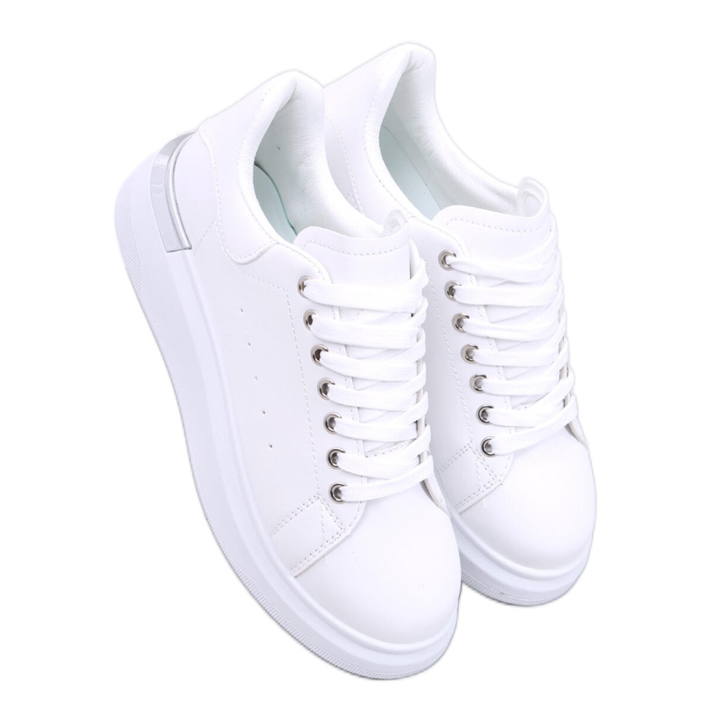 Sneakersy damskie Raclei White - Inello białe