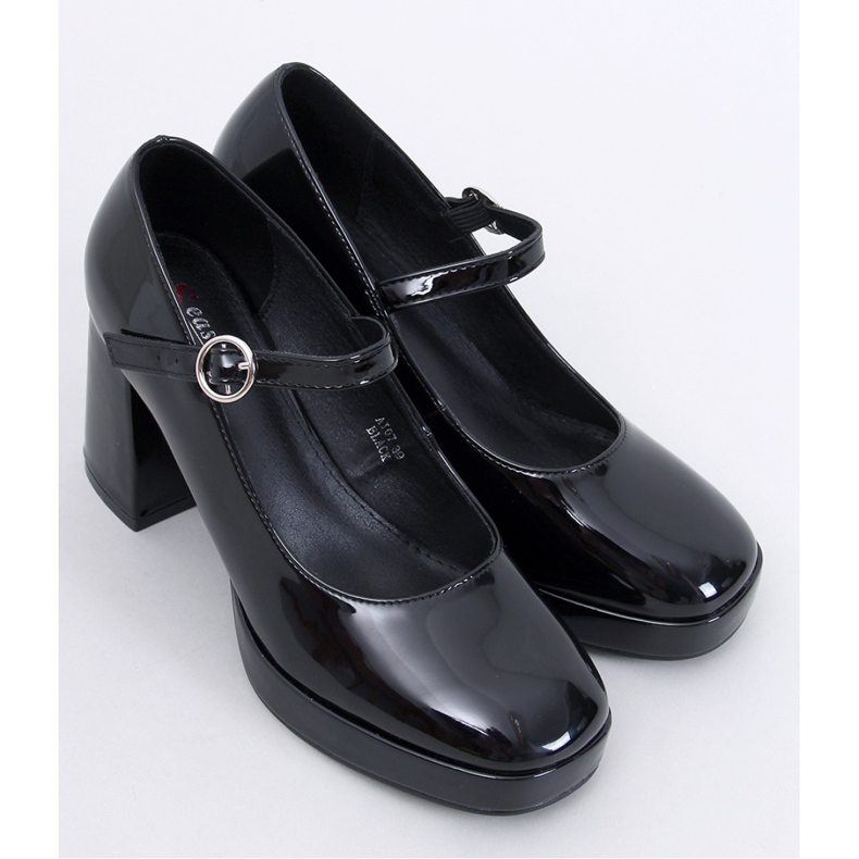 Czółenka na platformie Sorel Black - Inello czarne