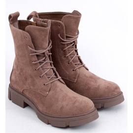 Workery sznurowane Turner Khaki - Inello brązowe