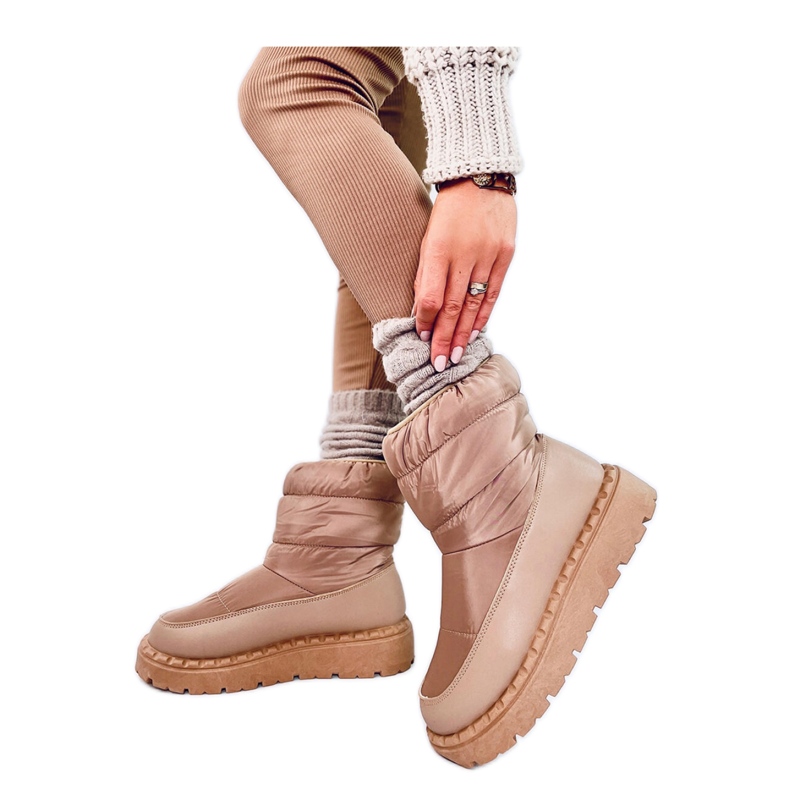 Śniegowce ortalionowe Javier Khaki - Inello brązowe