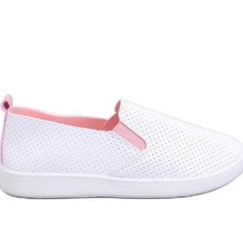 Tenisówki slip-on Jousse WHITE/PINK - Inello różowe