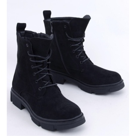 Workery sznurowane Turner Black - Inello czarne