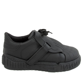 Trampki damskie czarne NB513P Black - Inello