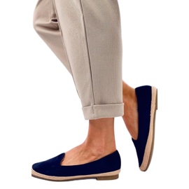 Baleriny espadryle damskie Ballot Navy - Inello