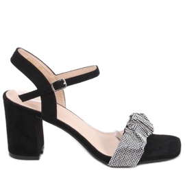 Sandałki na szerokim obcasie Dash Black - Inello czarne