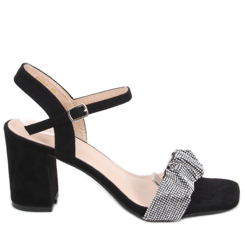 Sandałki na szerokim obcasie Dash Black - Inello czarne