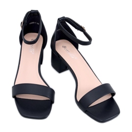 Sandałki na obcasie Bronx Black - Inello czarne