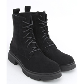 Workery sznurowane Zoe Black - Inello czarne