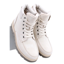 Botki traperki ocieplane Germano Beige - Inello beżowy