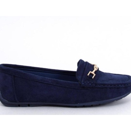 Mokasyny damskie zamszowe Sourd Navy - Inello