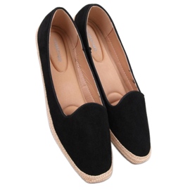 Baleriny espadryle damskie Ballot Black - Inello czarne