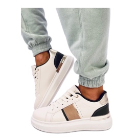 Sneakersy na platformie Holms Green - Inello beżowy