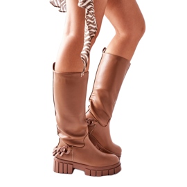 Kozaki Model Teardown LQ-21 Brown - Step in style beżowy