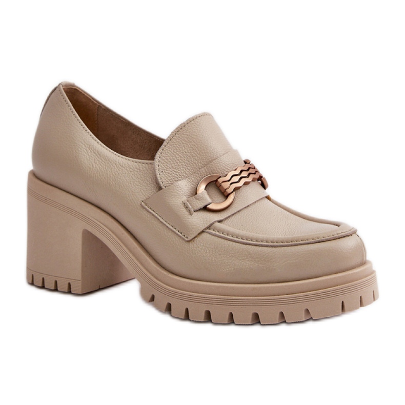 Półbuty Model Zazoo 20175 Light Beige - Step in style beżowy