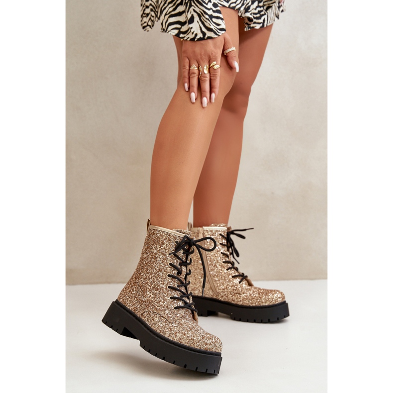 Workery Model Liatheine HB-272 Gold - Step in style żółte