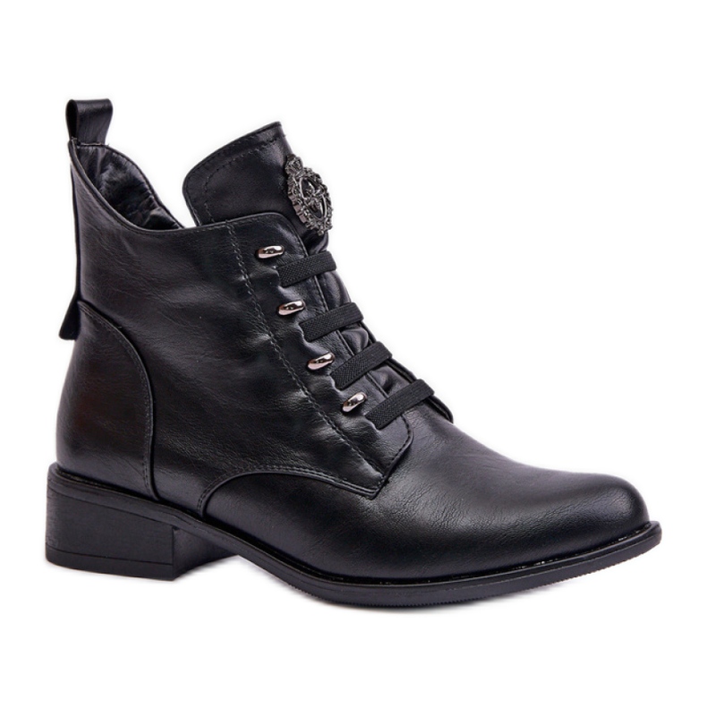 Botki Model Nevalia ASA198-21 Black - Step in style czarne