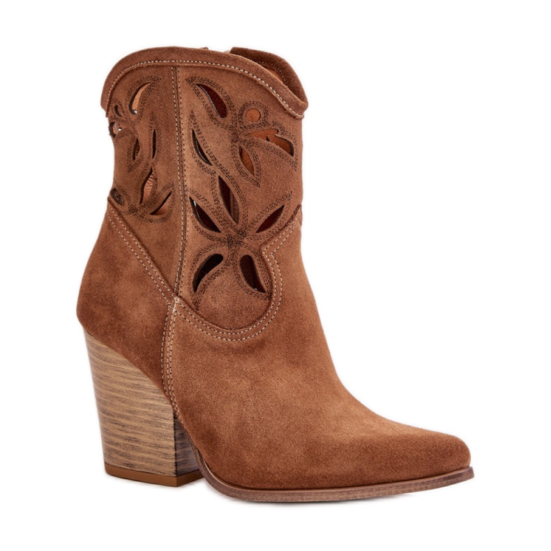 Botki Model Lewski 3612 Brown - Step in style beżowy