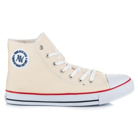 New Age Wysokie trampki męskie brązowe