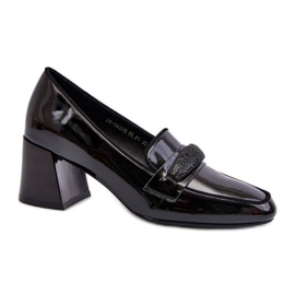 Czółenka Model Samassa 58308 Black - Step in style czarne
