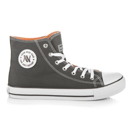 New Age Wysokie Trampki Męskie szare