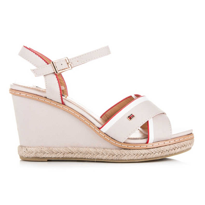 Vices Sandały Damskie Na Obcasie brązowe