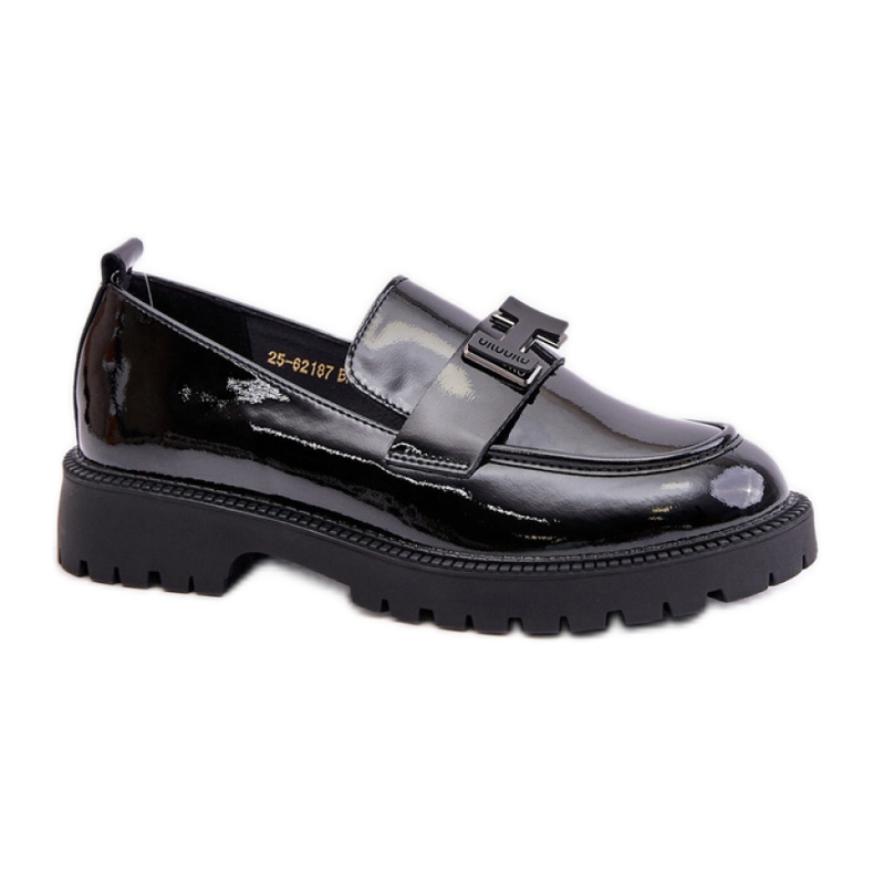 Mokasyny Model Vinceza 62187 Black Lakier - Step in style czarne