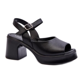 Sandały Model Vinceza 66627 Black - Step in style czarne