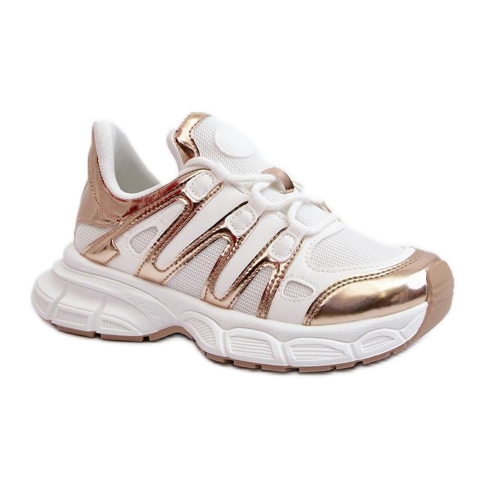 Buty Sportowe Model Ahmani NB633P White/Gold - Step in style białe