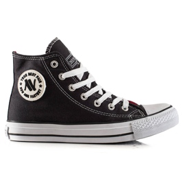 New Age Wiązane Wysokie Tenisówki szare