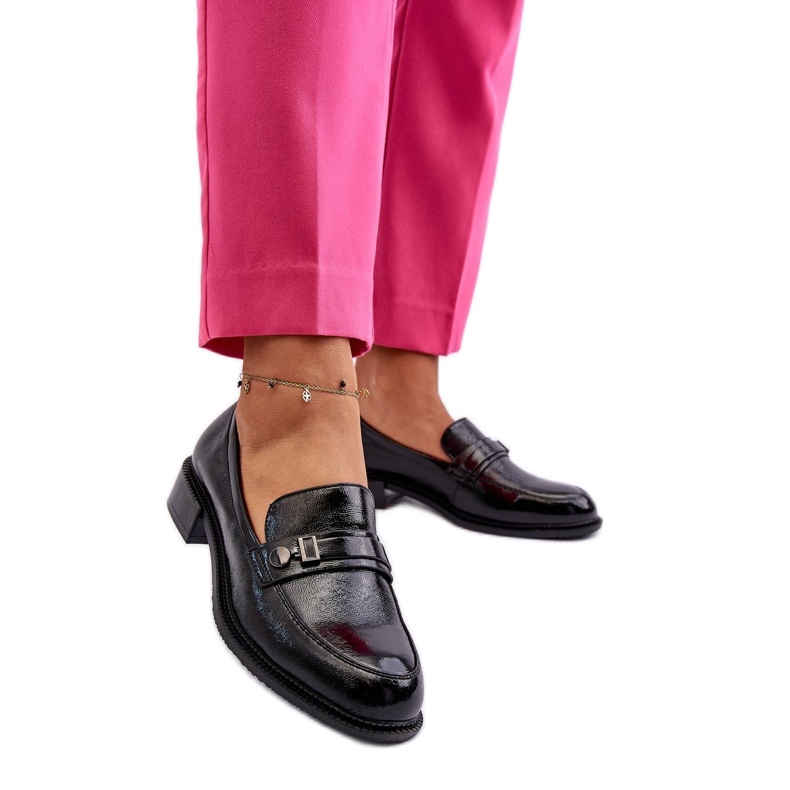 Mokasyny Model Nerilaja 66614 Black - Step in style czarne