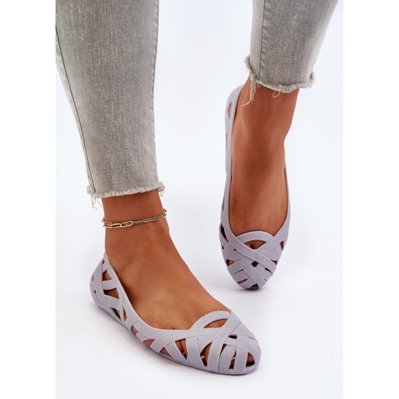 Baleriny Model Salam BG161P Grey - Step in style szare