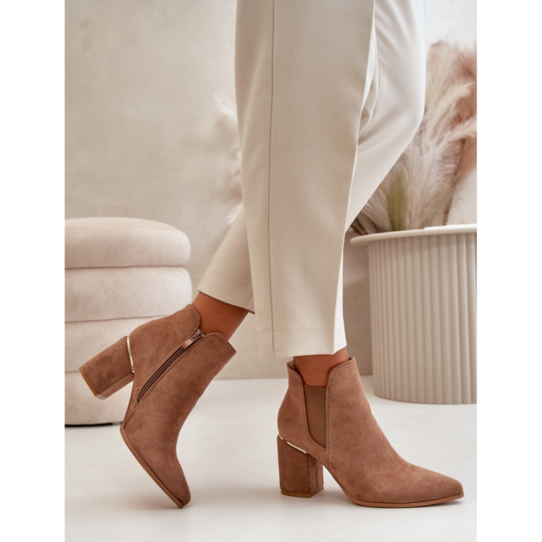 Botki Model Daivine YY-27 Brown - Step in style brązowe
